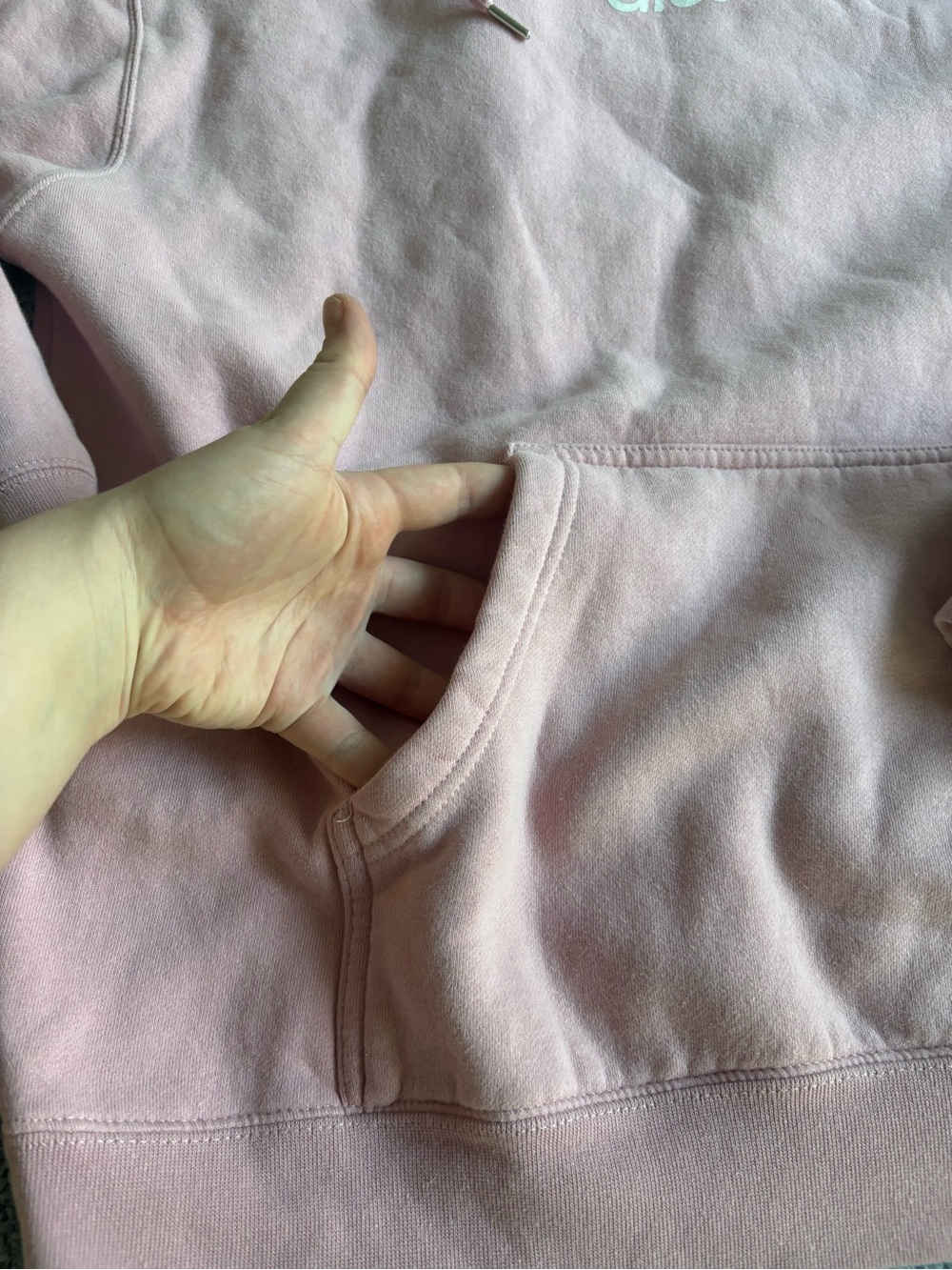 Glossier Soft Pink Classic Logo Hoodie - Picture 5 of 10